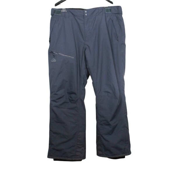 LL Bean Wildcat Waterproof Insulated Snow Pants Carbon Navy Size XL - Picture 1 of 11